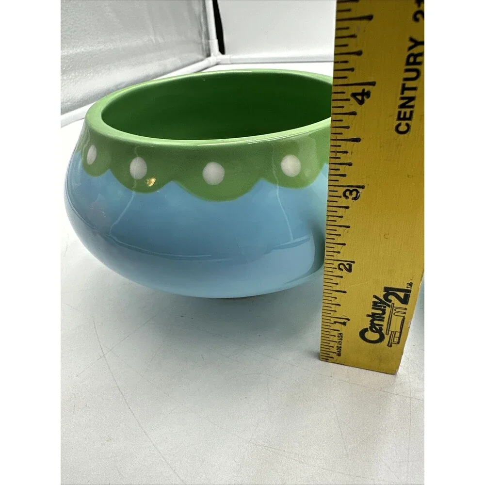 Retro Jonathan Adler Happy Home 2004 Ice Cream Parlour Bowl and Parfait Mug Blue